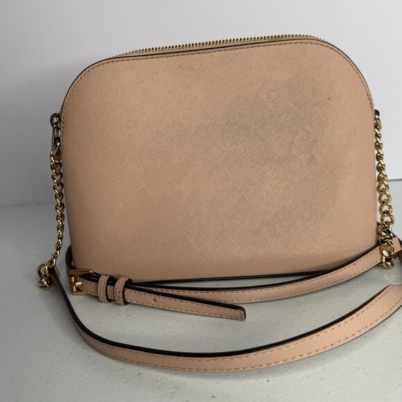 Michael Kors Jet Set Medium Dome Crossbody – Soft Pink Saffiano Leather - Picture 2 of 9